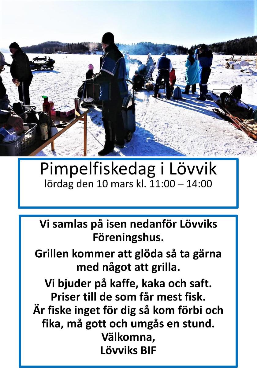 Pimpelfiskedag i Lövvik 2018